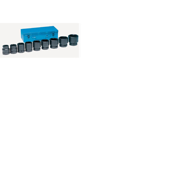 1" Dr Std Length Jumbo SAE Impact Socket Set, 9 pc 9159