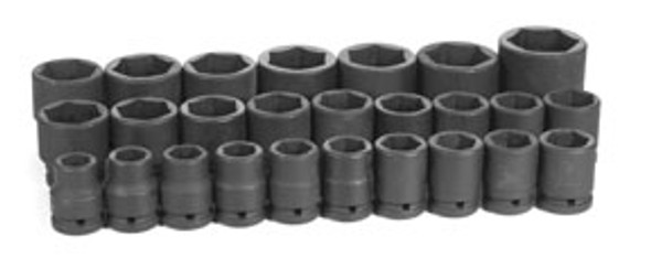 26-Piece 3/4 in. Drive 6-Point Metric Impact Socket Set 8026M