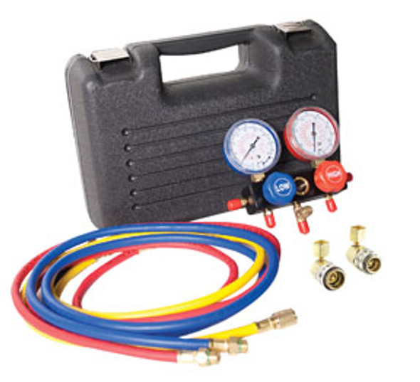 R134a Manifold Gauge and Hose Set with 60" Hoses 6760SPC R134a Manifold Gauge and Hose Set with 60" Hoses 6760SPC