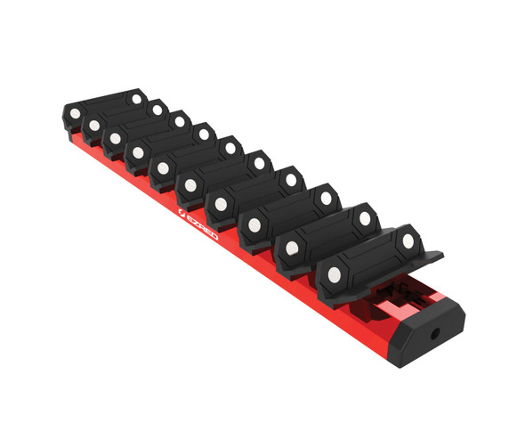 10 Pc. Magnetic Wrench Rack, Red WR10-RD