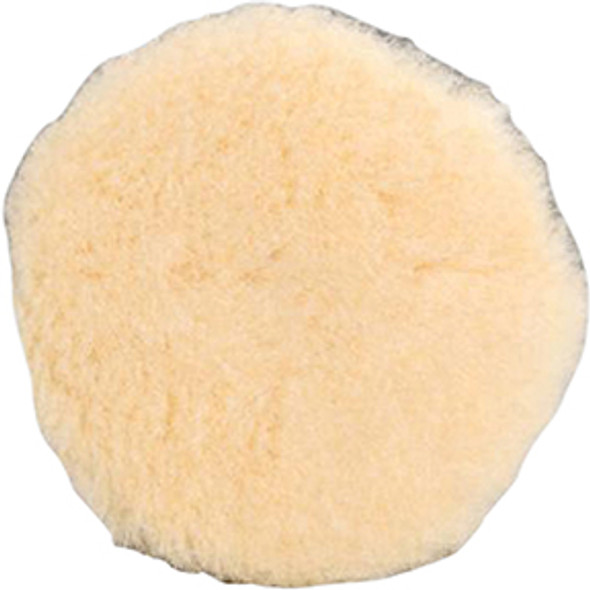 5" (127 mm) Dia. Polishing Pad, Natural Sheepskin Wool 90036