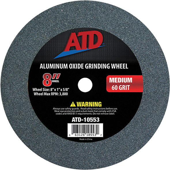 Replacement 8" Medium Grit Grinding Wheel 10553