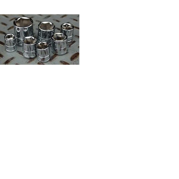 3/8" Drive 6-Point Standard Metric Socket - 8mm 12456