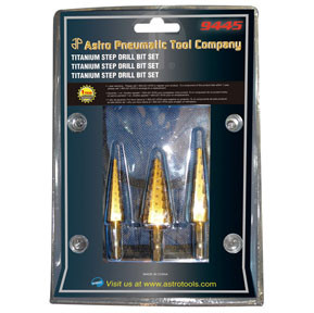 Titanium Step Drill Bit Set 9445