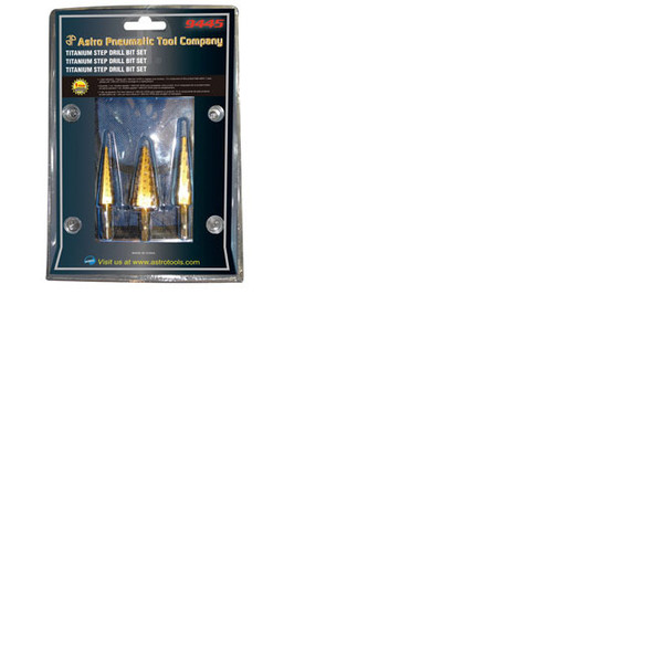 Titanium Step Drill Bit Set 9445