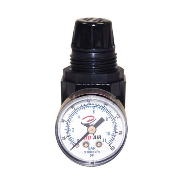 Mini 1/4” NPT Air Regulator with Gauge, 25 SCFM 7841