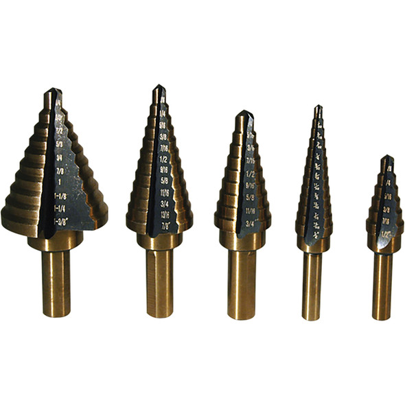 5 Pc. Step Drill Bit Set 9200