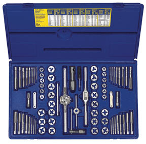 76 Pc. Machine Screw and SAE/Metric Tap and Hex Die Set 26376