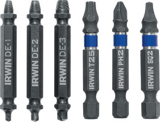 6 Pc. Impact SCREW-GRIP Double-Ended Screw Extractor Set 1876225