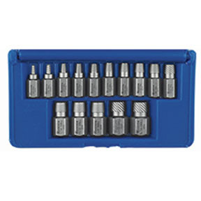 15 Pc. Hex Head Multi-Spline Screw Extractor Set 53228