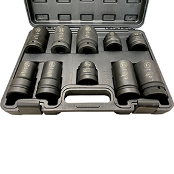 10-Pc. 1” Drive SAE & Metric Socket Set 7610 10-Pc. 1” Drive SAE & Metric Socket Set 7610