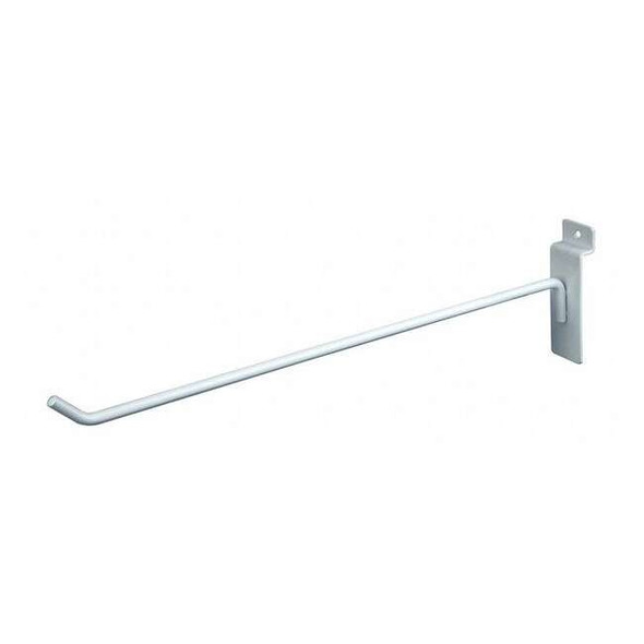 Econoco Hook, Wht, 12 in L, 1/2 in W, PK96 EWH/H12