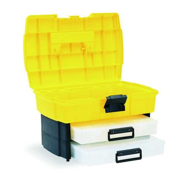 Expandable Building Box with 3 compartments, Plastic, 11 3-4 in H x 18 1-2 in W  6730HB