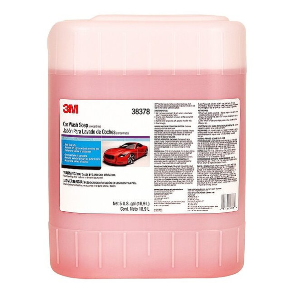 3m Car Wash Soap, Truck and Trailer Wash, 5 gal, Butyl-Free 38378