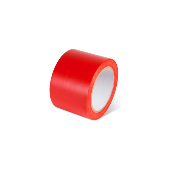 Global Industrial Safety Tape 3""W x 108'L 5 Mil Red 1 Roll