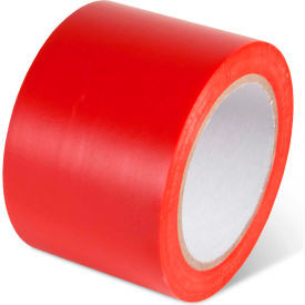 Global Industrial Safety Tape 3""W x 108'L 5 Mil Red 1 Roll