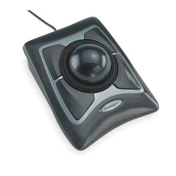 Kensington Trackball Mouse, Corded, Optical, Black K64325