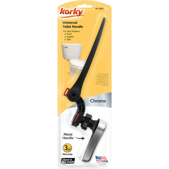 Korky Universal White Flush Tank Lever with Plastic Handle 6065BP