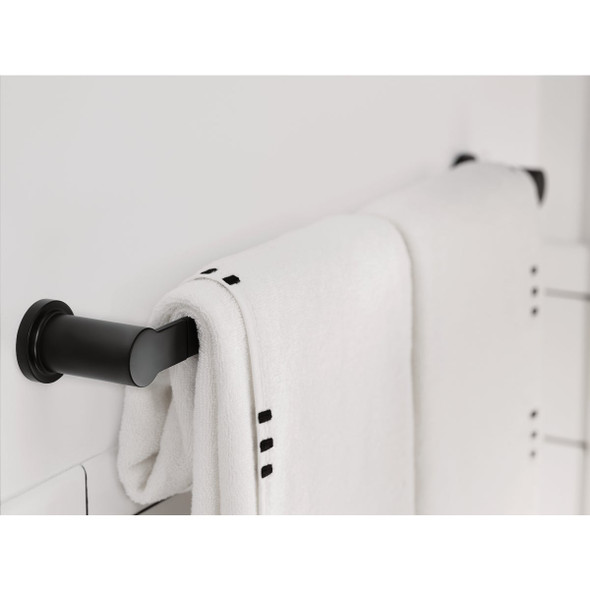 Moen Rinza 18 In. Towel Bar, Matte Black Y1118BL 411790