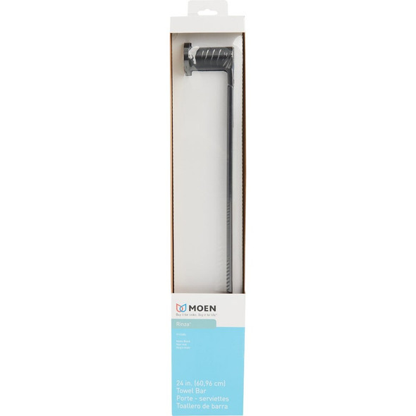 Moen Rinza 24 In. Towel Bar, Matte Black Y1124BL 423705