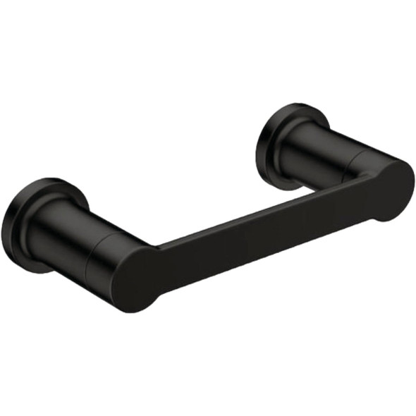 Moen Rinza Wall Mount Pivoting Toilet Paper Holder, Matte Black Y1108BL