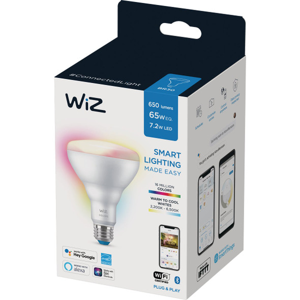 Wiz 65w Br30 Med Color Bulb 603456