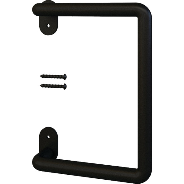 National Hardware 8 In. Matte Black Troy Interior Barn Door Pull N700-103