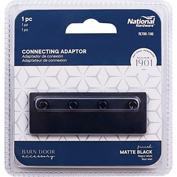 National Hardware Matte Black Connection Adaptor N700-106 215781