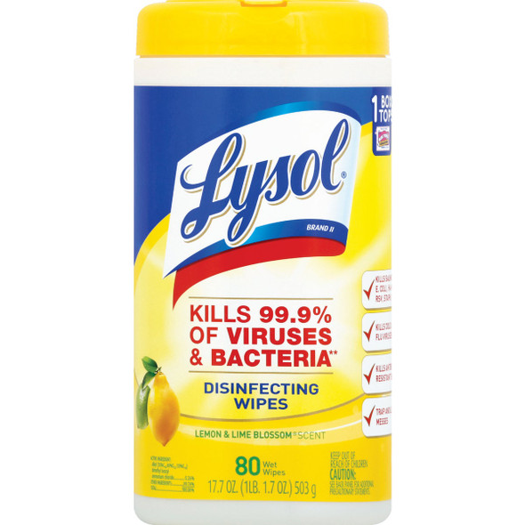 Lysol Lemon & Lime Blossom Disinfecting Wipes (80-Count) 1920077182
