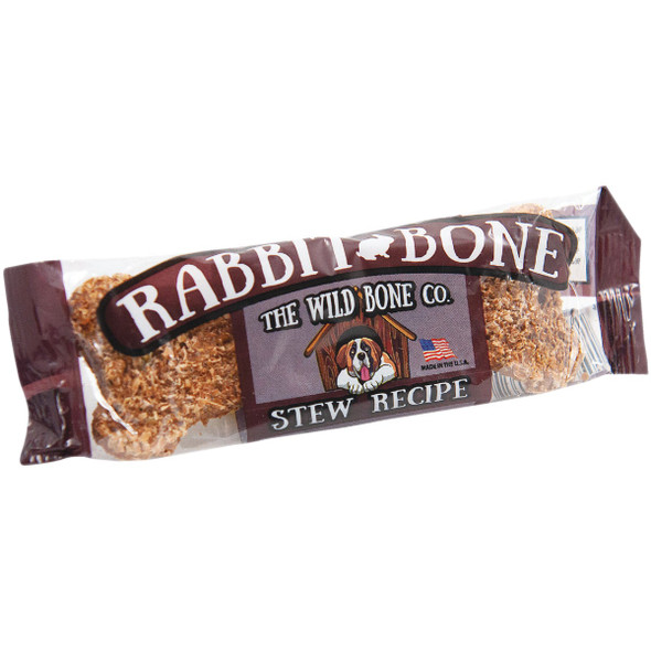 The Wild Bone Company Rabbit Bone Stew Dog Treat, 1 Oz. 1811 Pack of 24