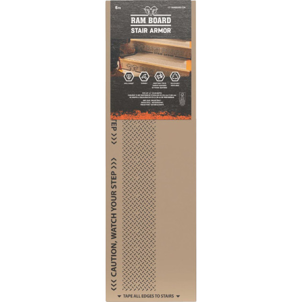 Ram Board Stair Armor 34 In. W x 19 In. H Stair Protector (6-Pack) RBSA36