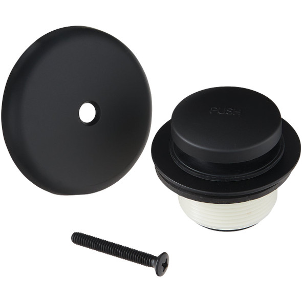 Do it Best Matte Black Tip Toe Bath Drain Trim Kit 438798