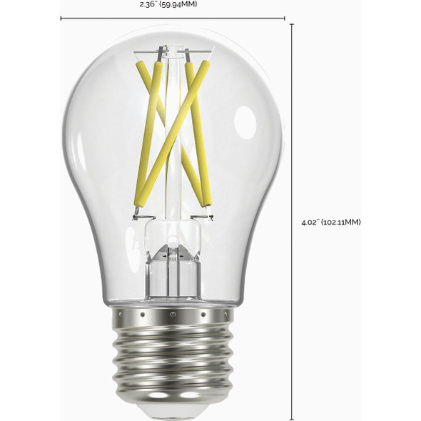 Satco 60W Equivalent Warm White A19 Medium Dimmable Traditional LED Light Bulb S12414 553728