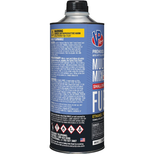 VP Racing Fuels 32 Oz. 40:1-50:1 Ethanol-Free Multi-Mix Gas & Oil Pre-Mix 6815 705183