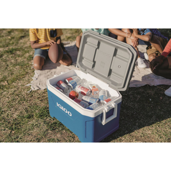 Igloo 52 Qt. Latitude Cooler, Indigo Blue & Meteorite Igloo 52 Qt. Latitude Cooler, Indigo Blue & Meteorite