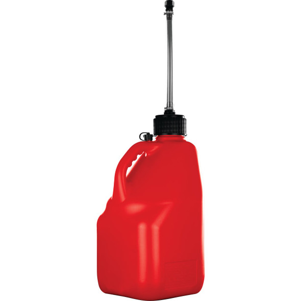 Plastic Product Formers 5.5 Gal. Square Plastic Multi-Purpose Utility Jug, Red