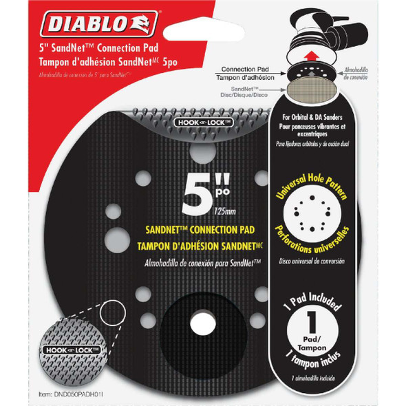 Diablo SandNet 5 In. Sanding Disc Backing Pad DND050PADH01I