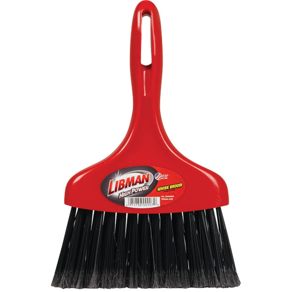 Libman 8 In. Poly Whisk Broom, Black Bristles 907