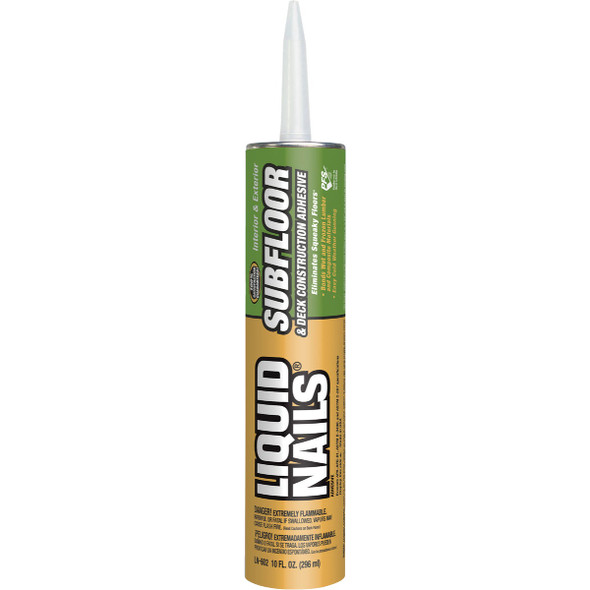 LIQUID NAILS 10 Oz. Subfloor & Deck Construction Adhesive LN602