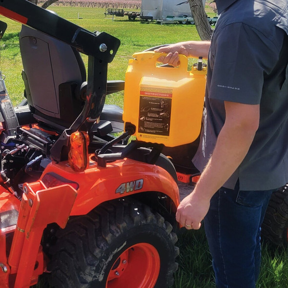 SureCan 5 Gal. Plastic Diesel Safety Fuel Can, Yellow SUR5SFD2 570473