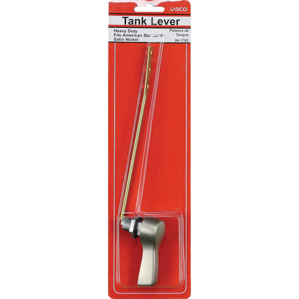 Lasco Universal Fit Satin Nickel Tank Lever with Brass Arm 04-1785 402066