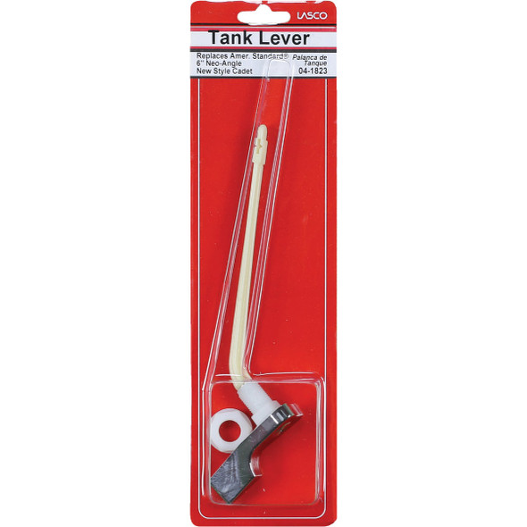 Lasco 45 Degree Chrome Tank Lever with Plastic Arm For American Standard 04-1823 402089