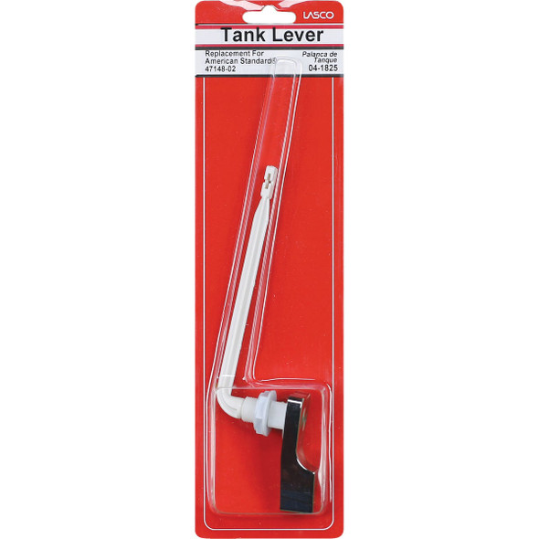Lasco For American Standard Chrome Tank Lever with Plastic Straight Arm