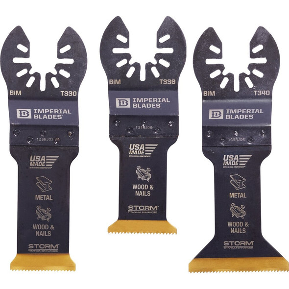 Imperial Blades ONE FIT Storm Oscillating Blade Assortment (3-Piece) IBOATV-3 302518