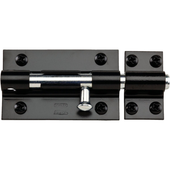 National Hardware 5 In. Black Extra Heavy Door Barrel Bolt N152-121
