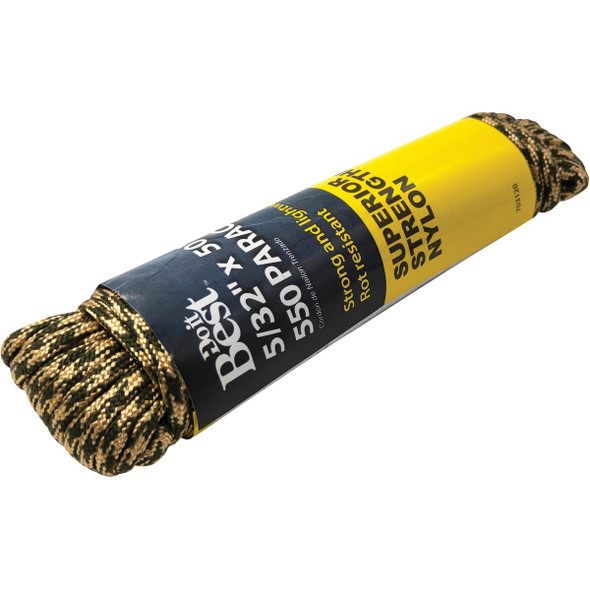 Do it Best 550 5/32 In. x 50 Ft. Camouflage Nylon Paracord Do it Best 550 5/32 In. x 50 Ft. Camouflage Nylon Paracord
