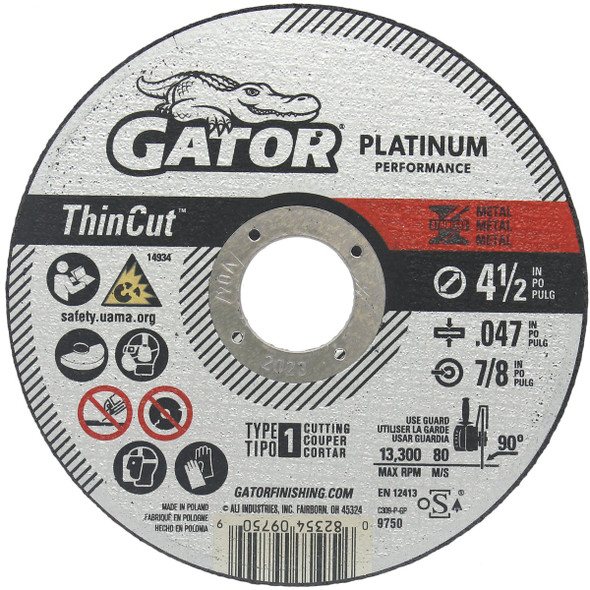 Gator Blade 4.5x.047x7/8 Metal Wheel 9750