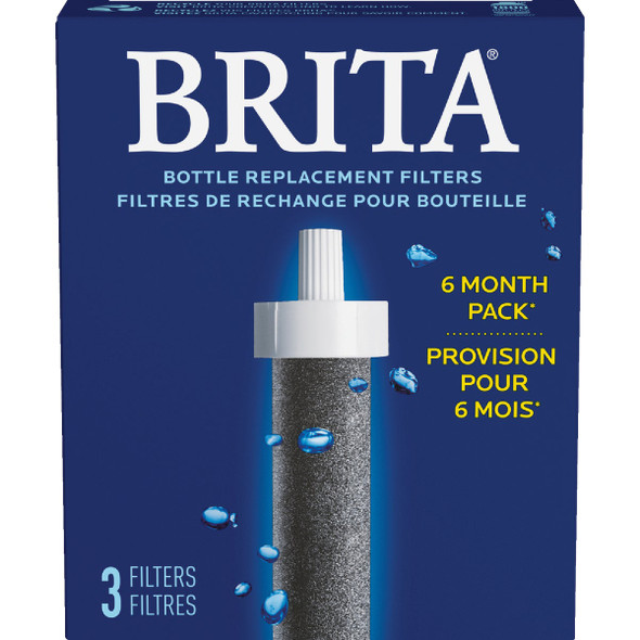 Brita Hard Sided Water Bottle Replacement Filter (3-Pack) 36461