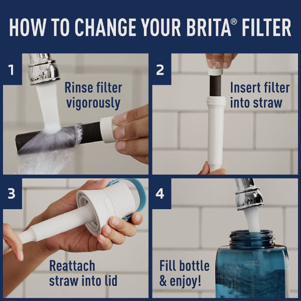 Brita Hard Sided Water Bottle Replacement Filter (3-Pack) Brita Hard Sided Water Bottle Replacement Filter (3-Pack)