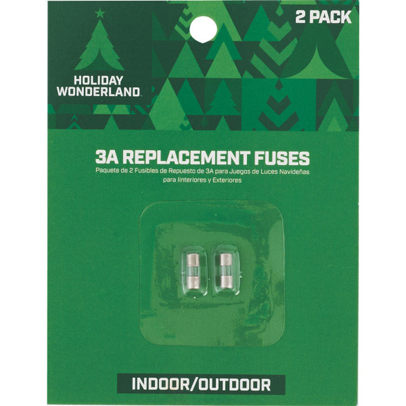 Home Impressions 3A Glass Christmas Light Set Fuses (2-Pack) KT-2024-S07
